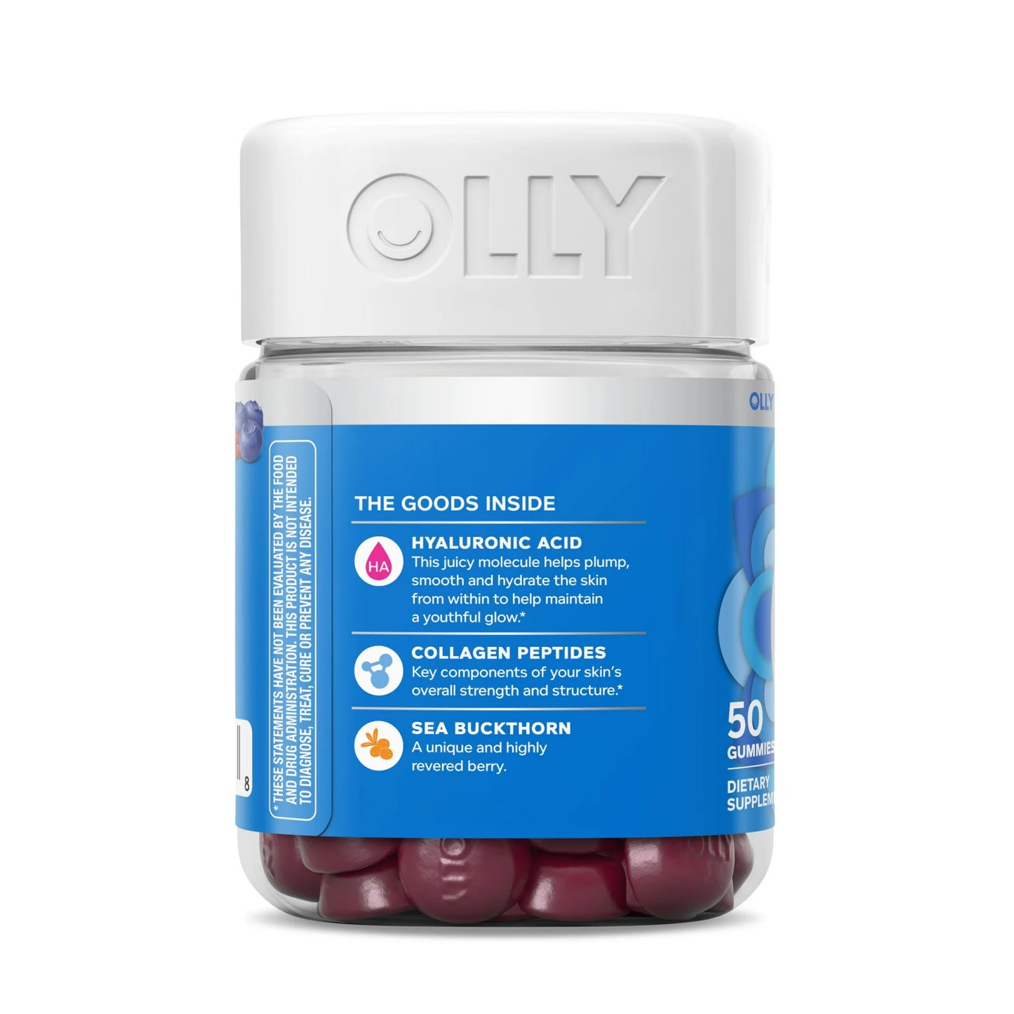 Olly - Glowing Skin hyaluronico acid, 50 gummies