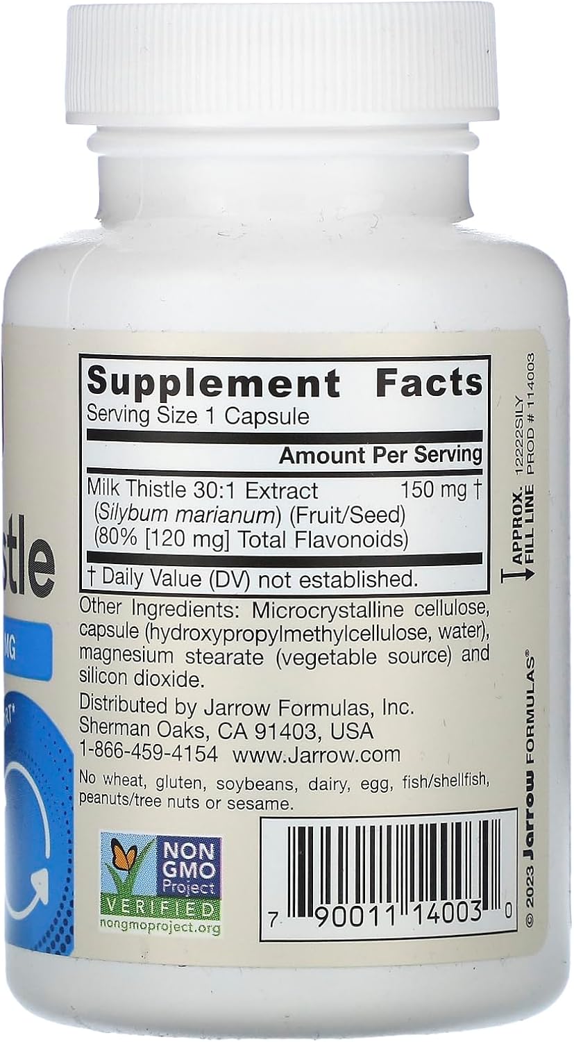 Jarrow Formulas - Milk Thistle 150mg, 100 capsulas