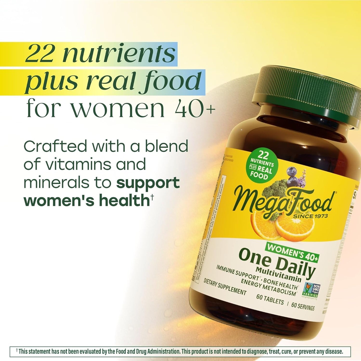 MegaFood - One Daily Multivitaminico para mujer de 40+, 60 tabletas