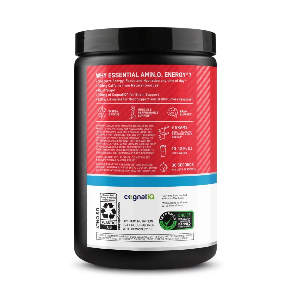 Optimum Nutrition - Amino Energy 100mg , sabor fresa - 270g