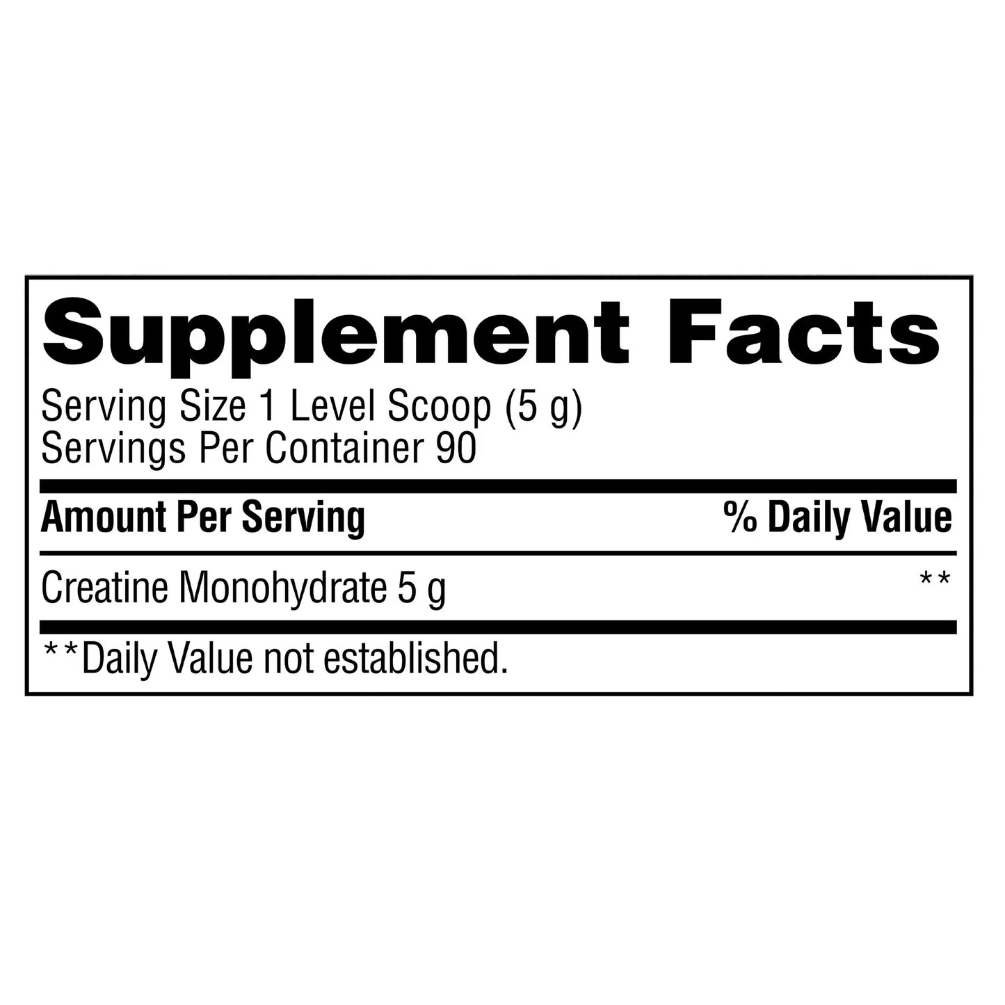 Equate - Creatine Monohydrate sin sabor 5g, 450g