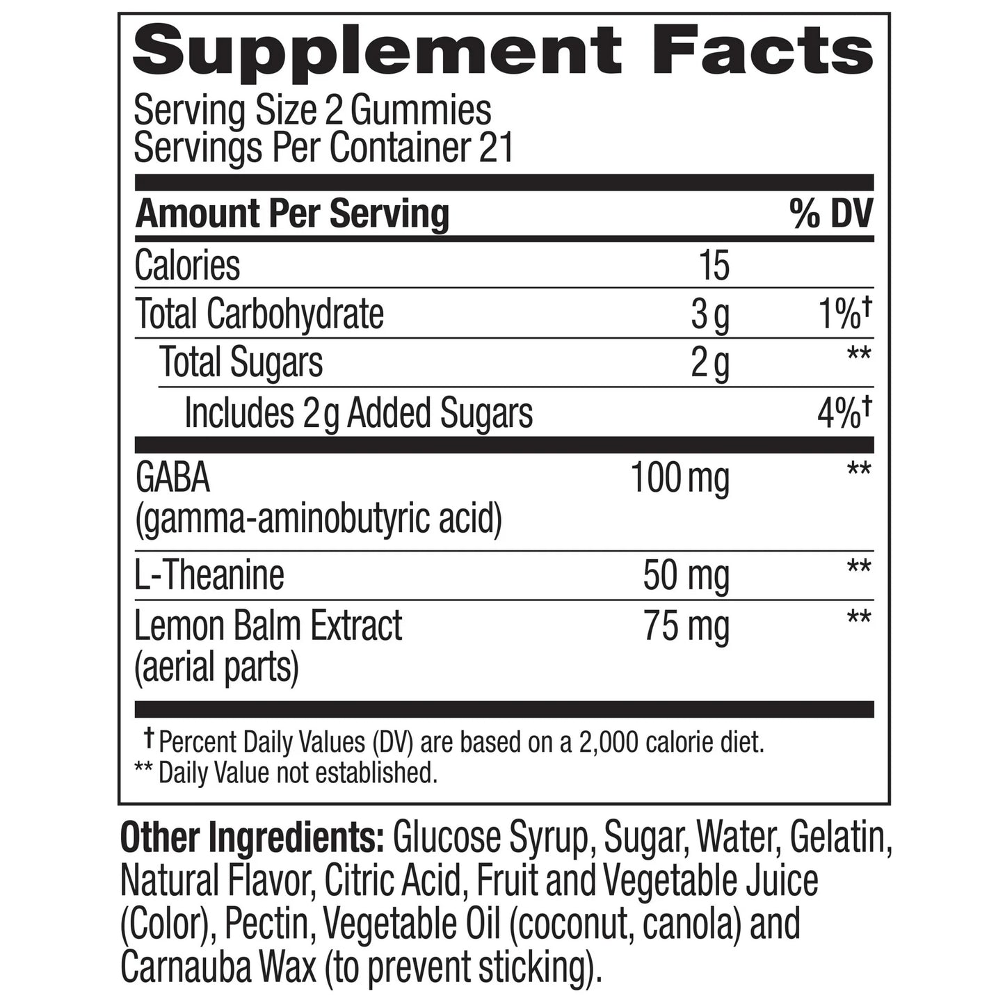 Olly - Stress Goodbye Gaba(100mg), L-theanine - 42 gummies