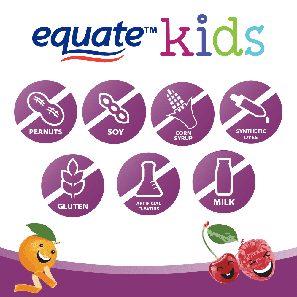 Equate - Multivitaminico + immune para niños, 150 gummies