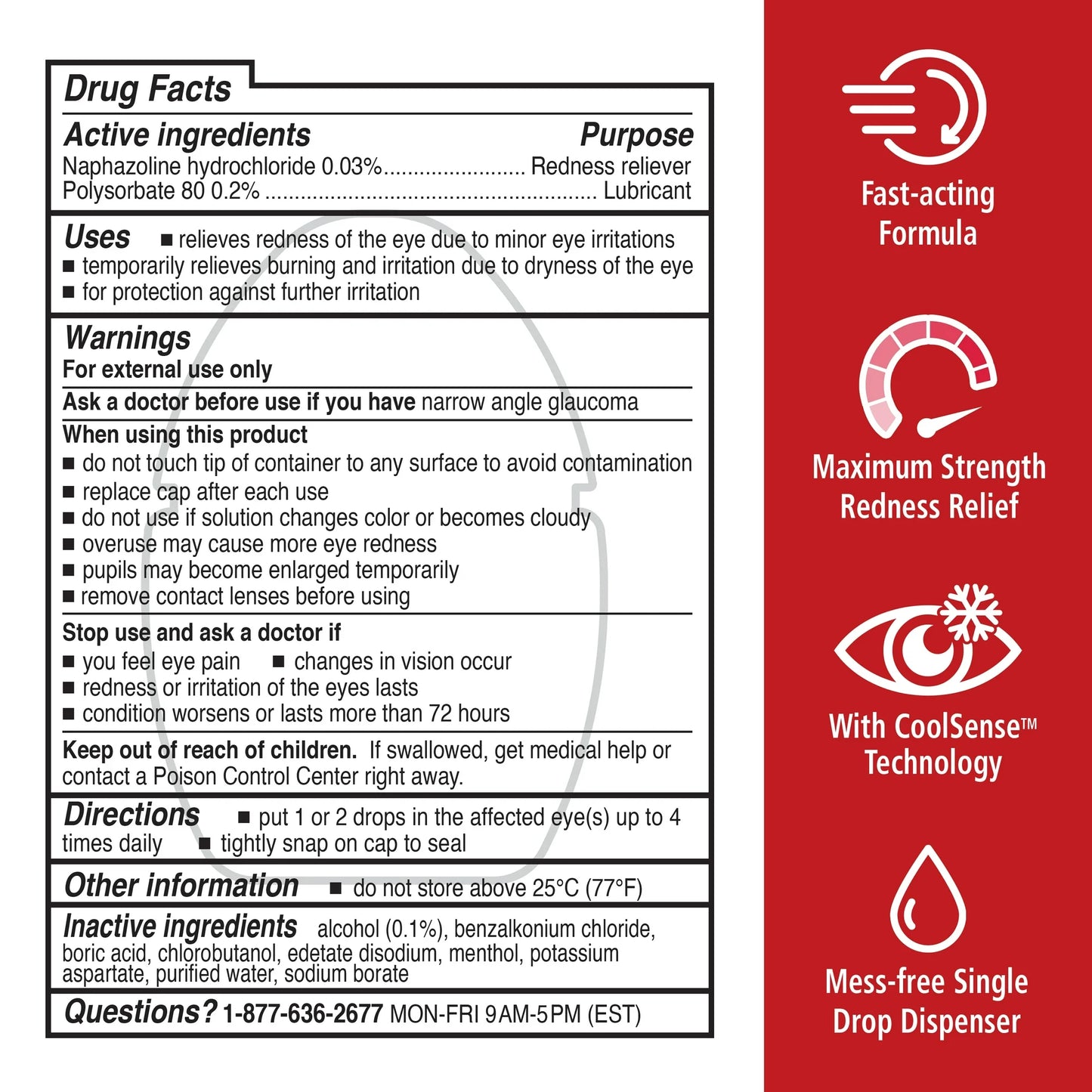 Rohto Cool Max Gotas Lubricantes para los Ojos para Aliviar el Enrojecimiento, 13ml