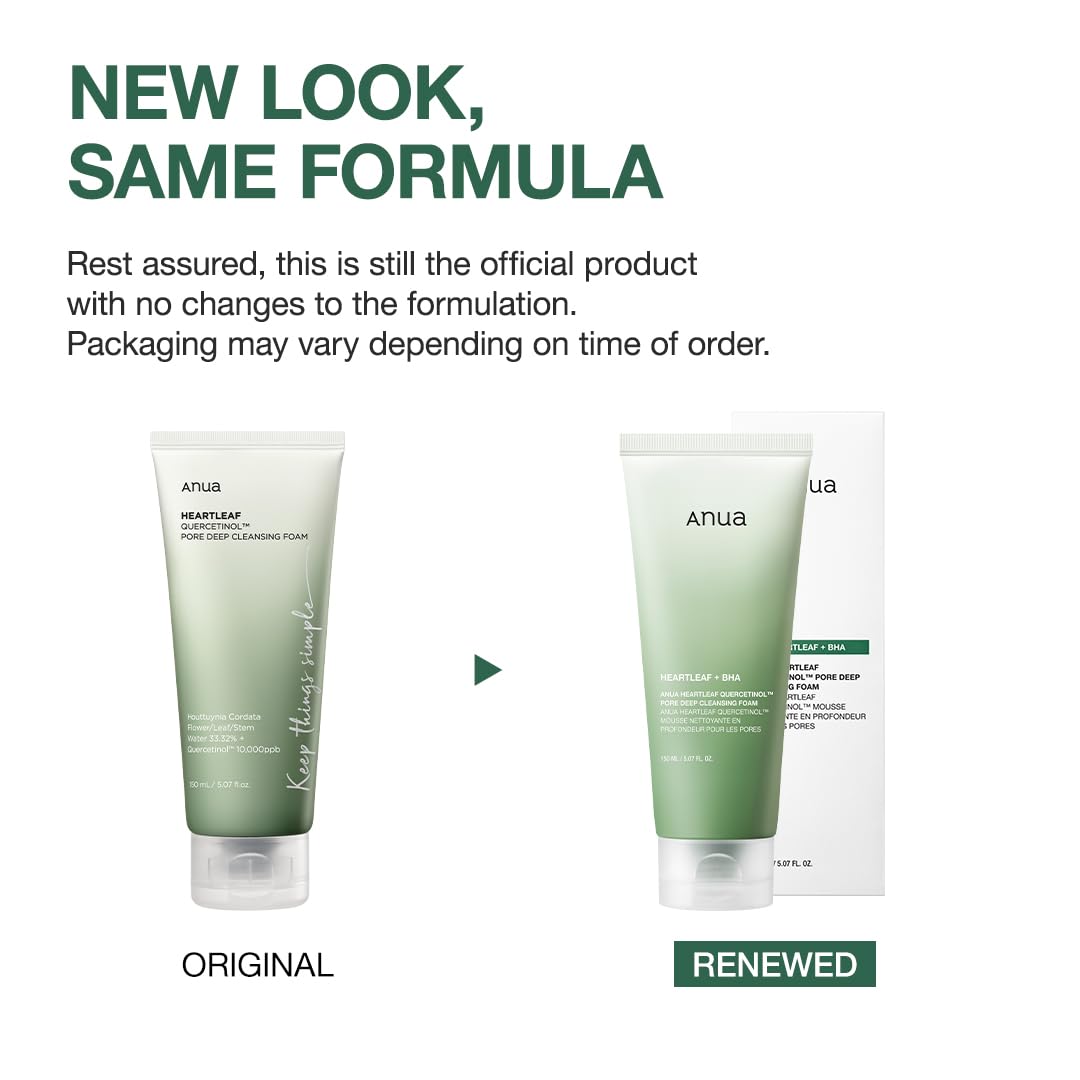 Anua Heartleaf - Espuma limpiadora profunda de poros, 150ml