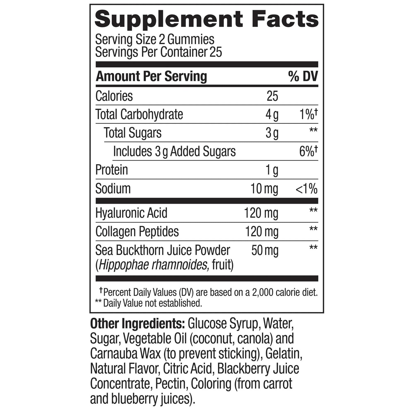 Olly - Glowing Skin hyaluronico acid, 50 gummies