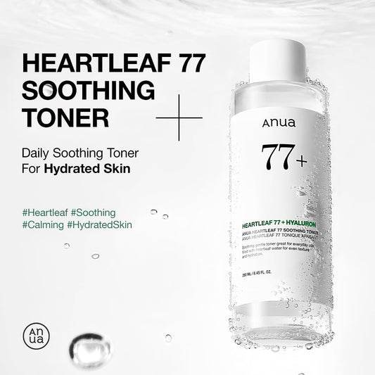 Anua Heartleaf 77 Tónico Calmante I pH 5.5 Cuidado de Problemas, 250ml