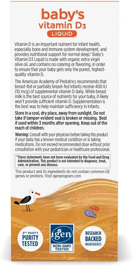 Nordic Naturals Baby's Vitamina D3 400 UI , 22.5ml