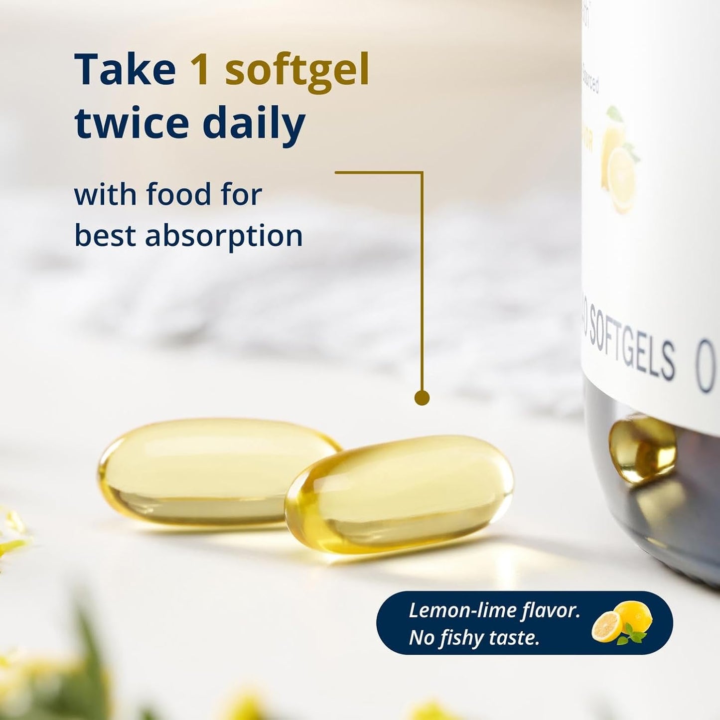 Metagenics -  OmegaGenics 5 in 1 fish oil 1000mg, (EPA-DHA),  60 capsulas