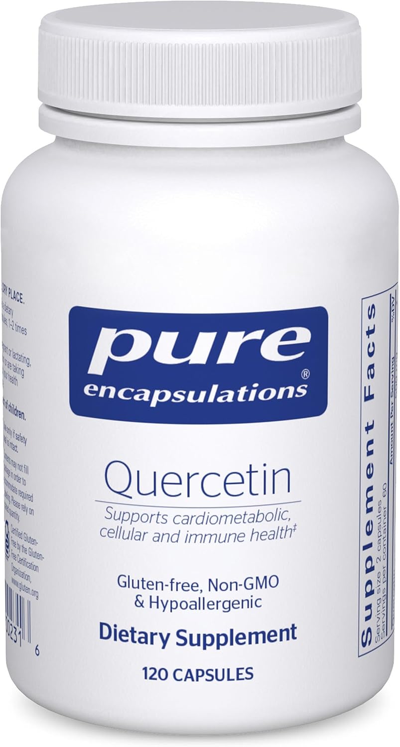 Pure Encapsulations Quercetina - 500 mg - Apoyo inmunológico, salud celular y salud cardíaca - Suplemento antioxidante  - 120 cápsulas