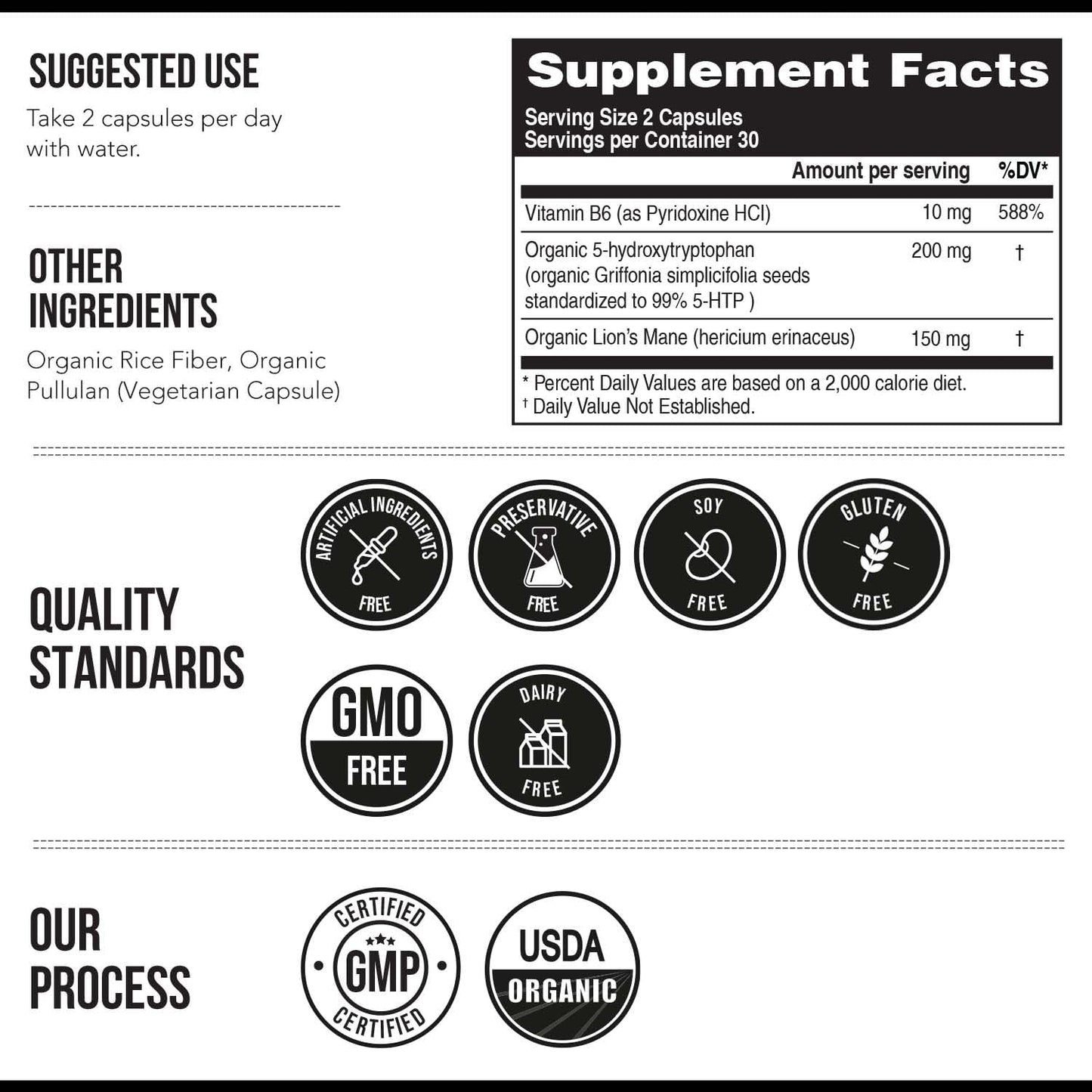 Triquetra - Plant 5-HTP 200mg, 60 capsulas