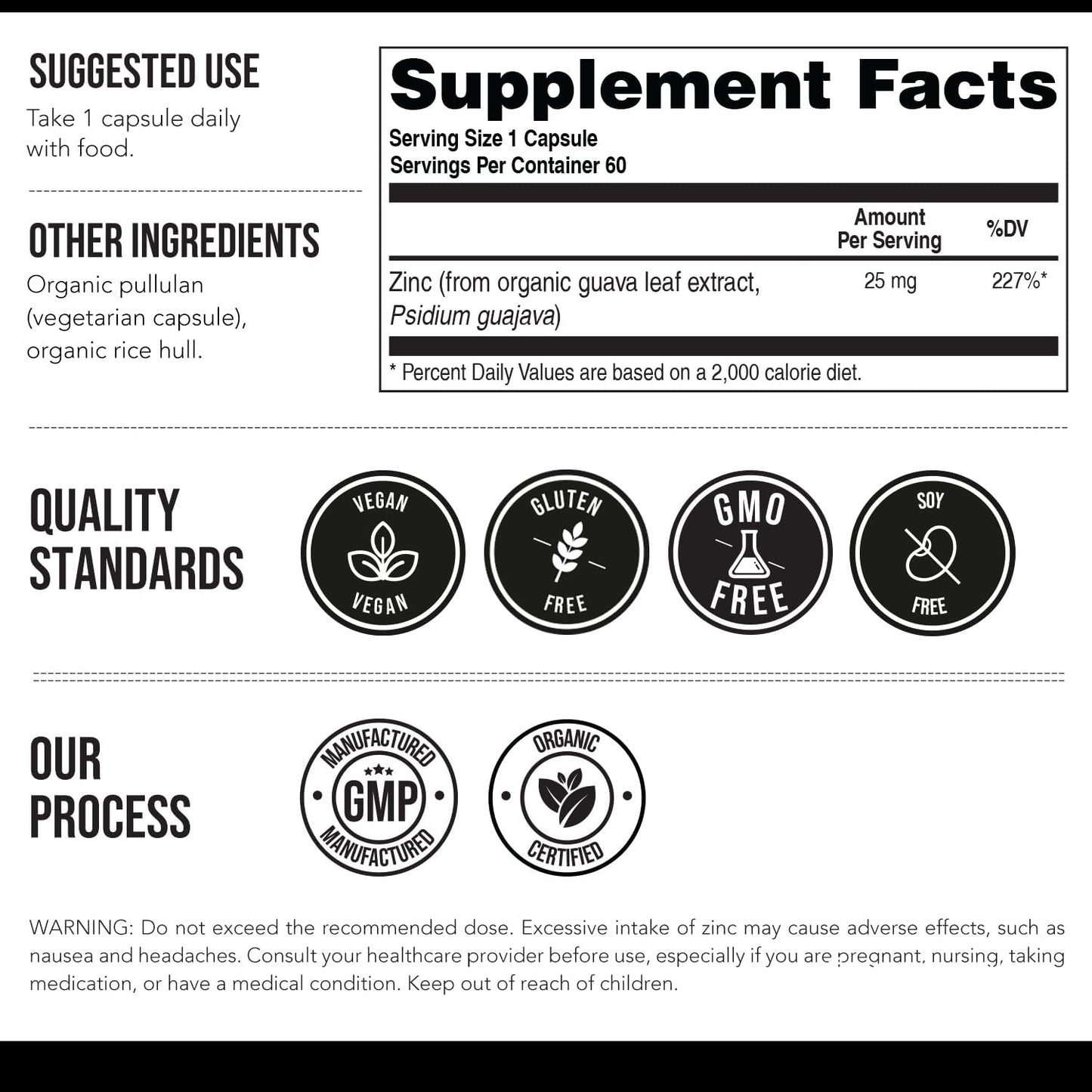 Triquetra - Plant Zinc 25mg, 60 capsulas