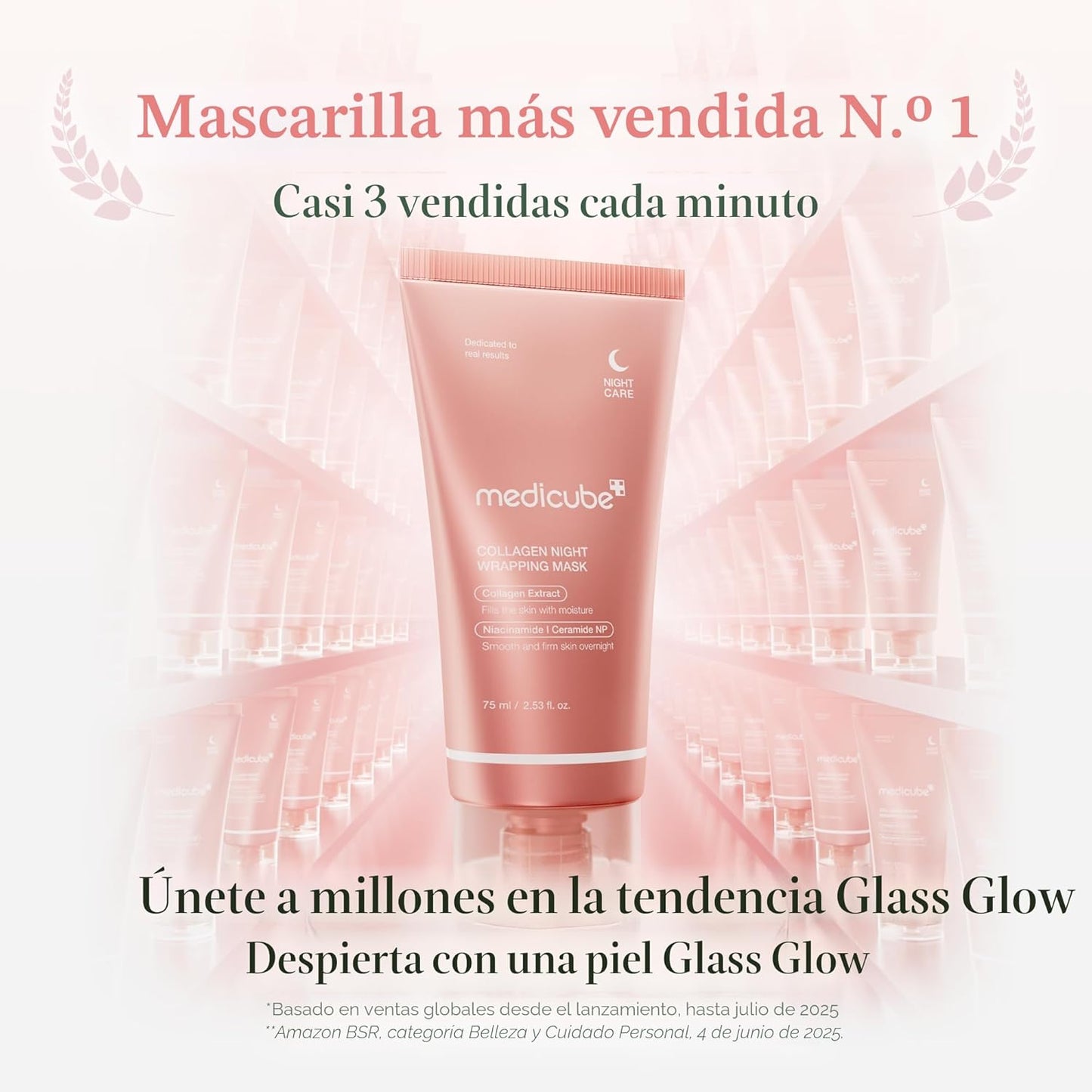 Medicube - mascara de colageno para la piel, 75ml