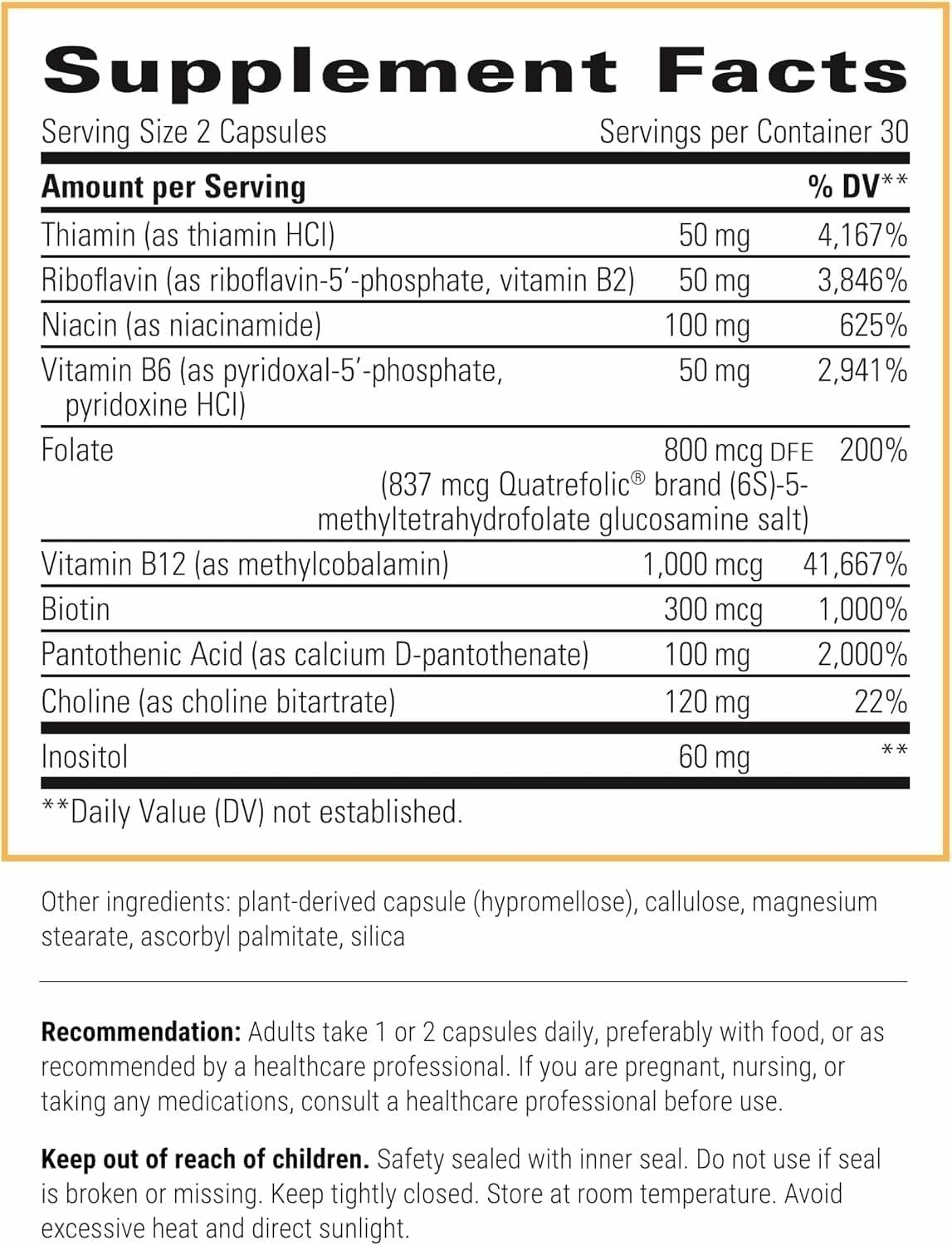 Integrative - Active B-complex 60 capsulas