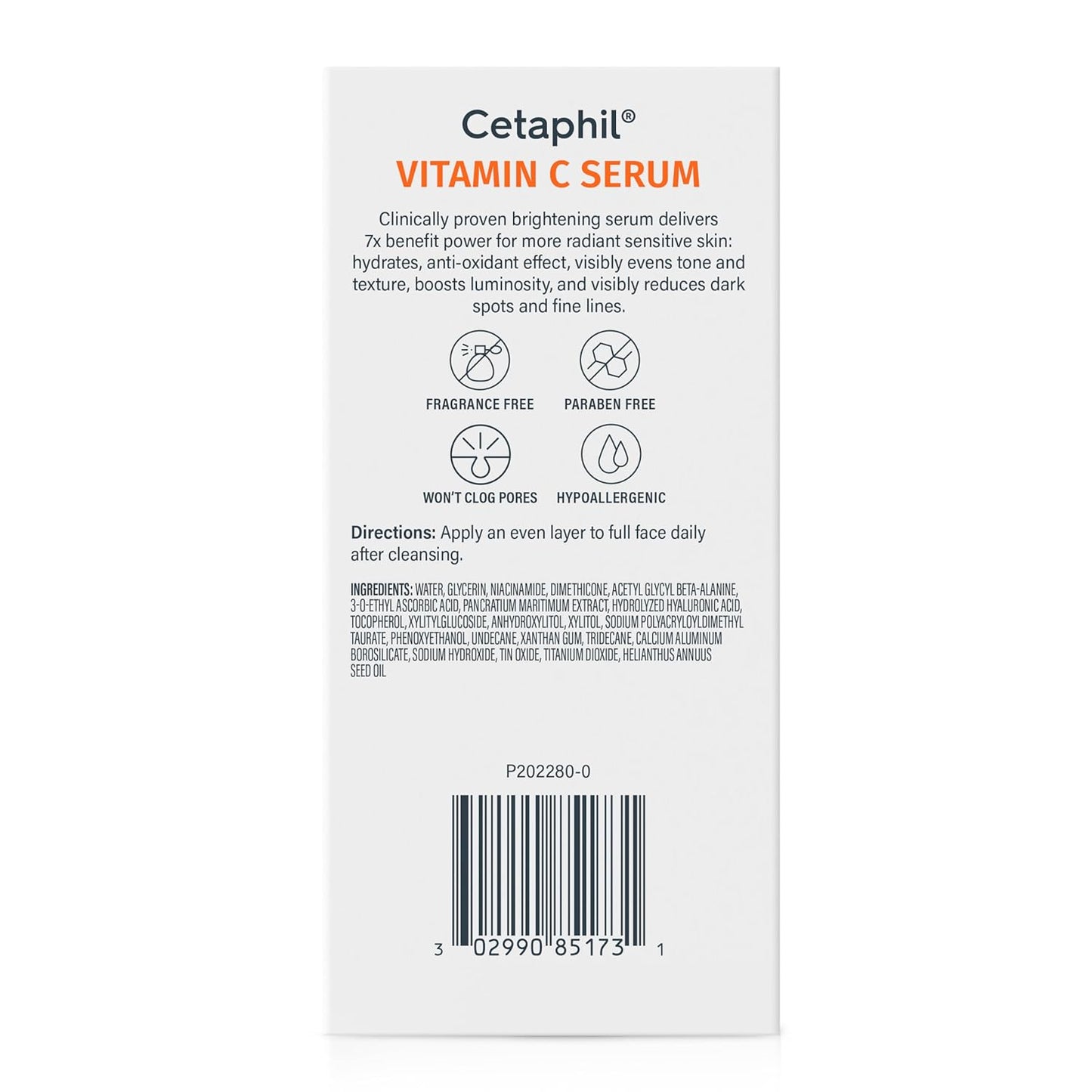 Cetaphil - Suero de vitamina C reduce visiblemente el aspecto de las manchas oscuras, 1f oz