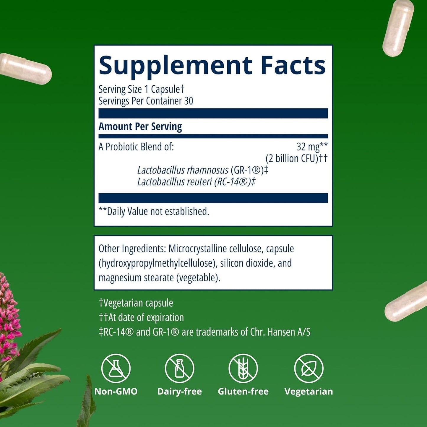 Metagenics - UltraFlora probiotico para mujer, 30 capsulas