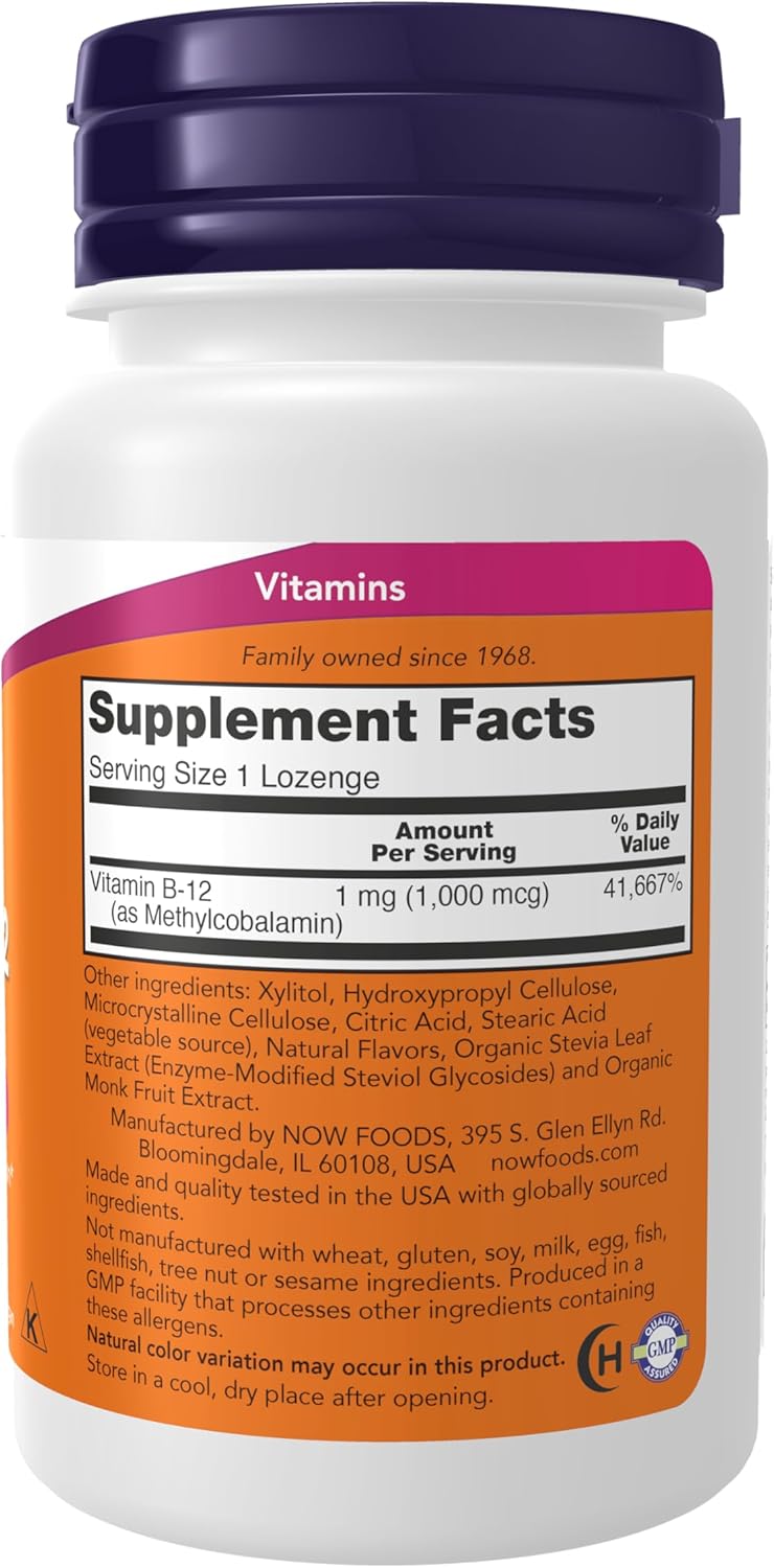 Now - Methyl B-12 1,000mg - 100 lozenges