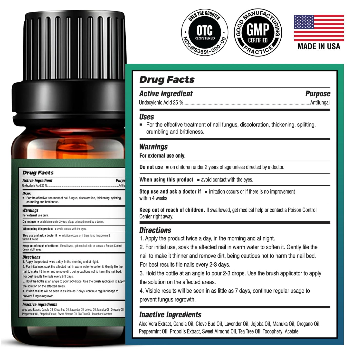 Foot Cure Tratamiento de hongos en las uñas de los pies extra fuerte 15ml