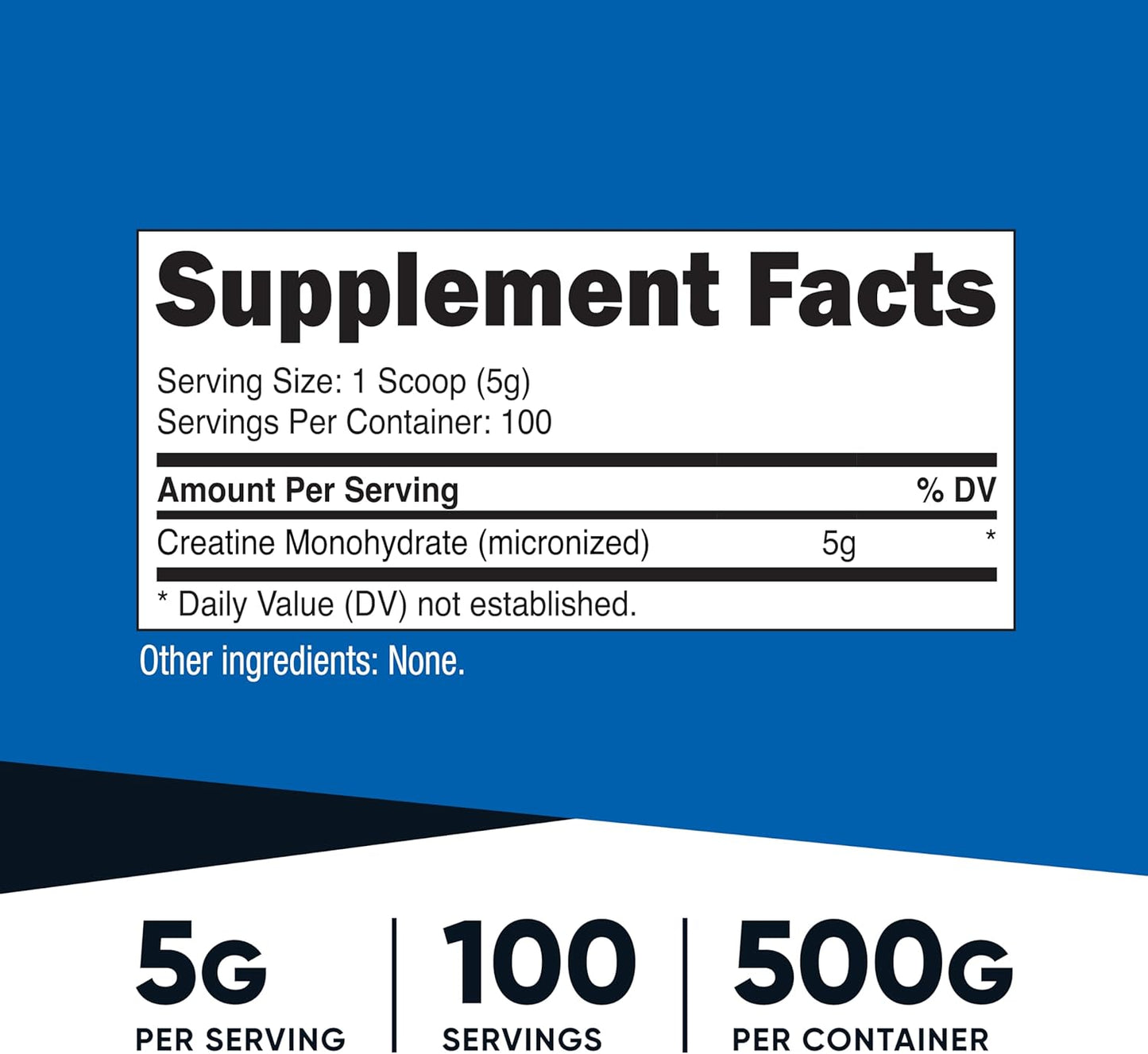 Nutricost - Creatine Monhydrate 5g, 500g