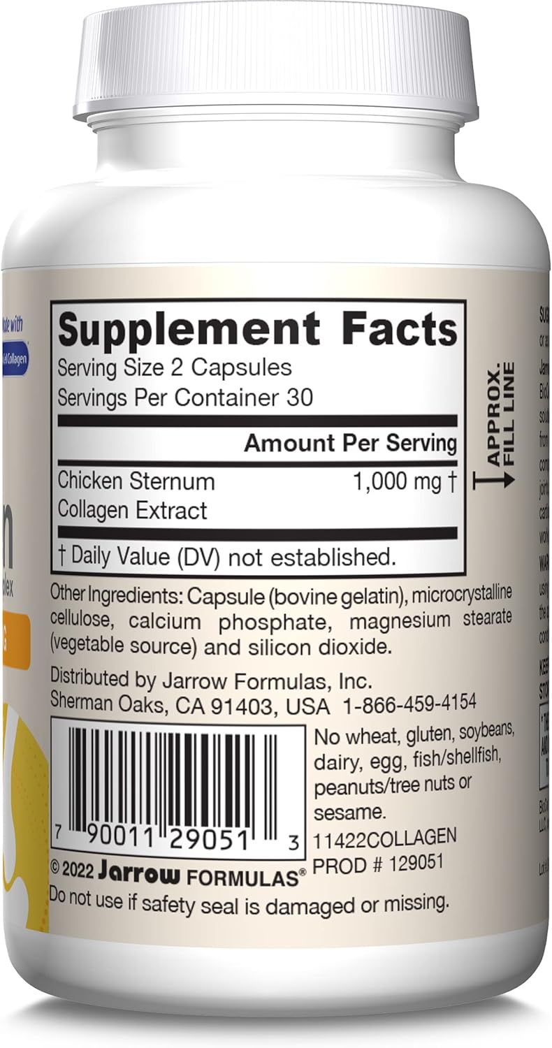 Jarrow Formulas - Type II Colageno complex 1000mg (JOINT HEALTH) , 60 capsulas