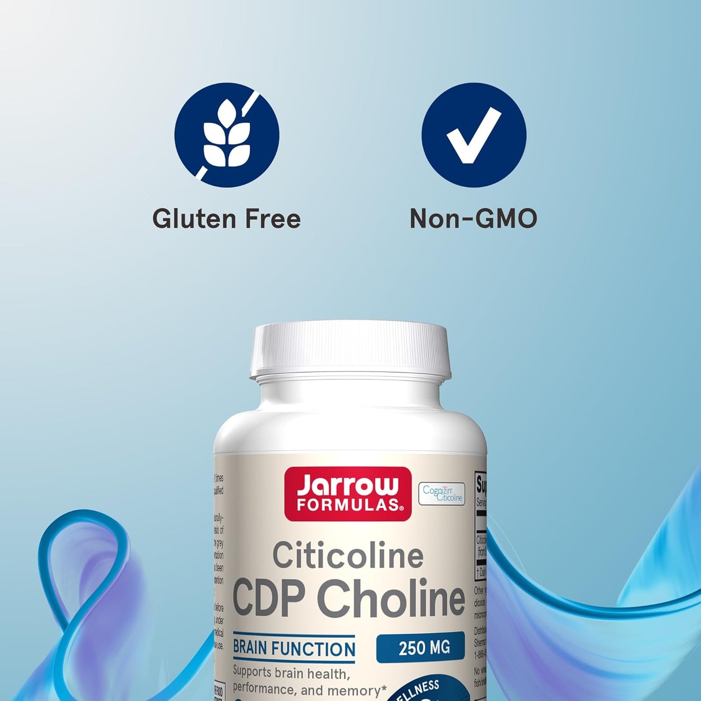 Jarrow Formulas - Citicoline CDP Choline 250mg, 120 capsulas