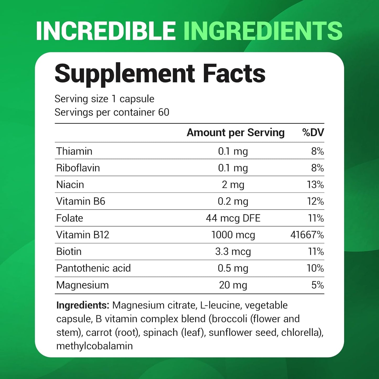 Dr. Berg - Natural Vitamina B12(methylcobalamin), 60 capsulas