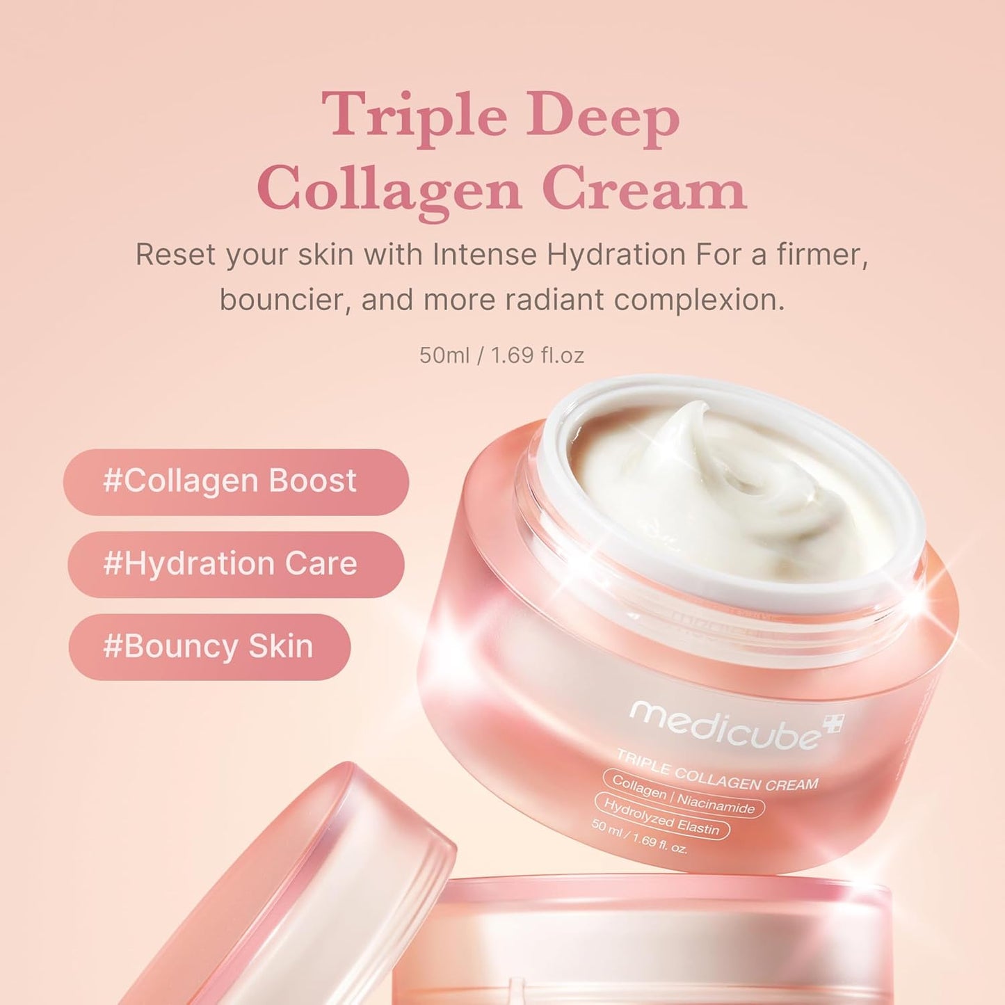 Medicube - crema de colageno hidratante, 50ml
