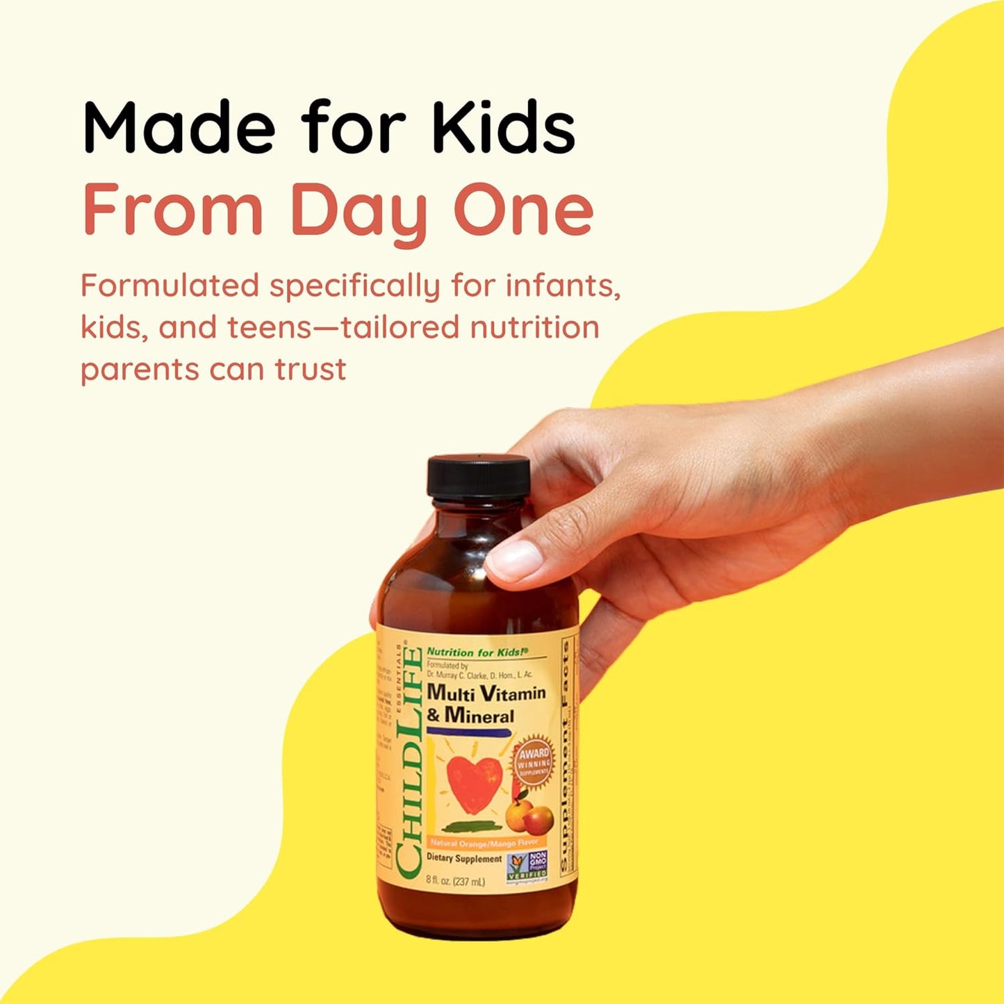 CHILDLIFE ESSENTIALS Multivitamínico y mineral para niños, 237ml