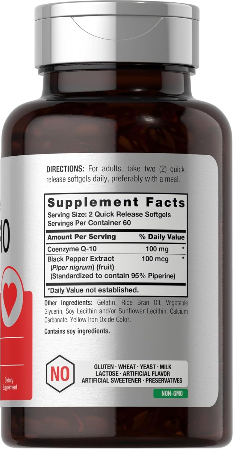 Horbaach -  Absorbable CoQ-10 100mg, 120 capsulas