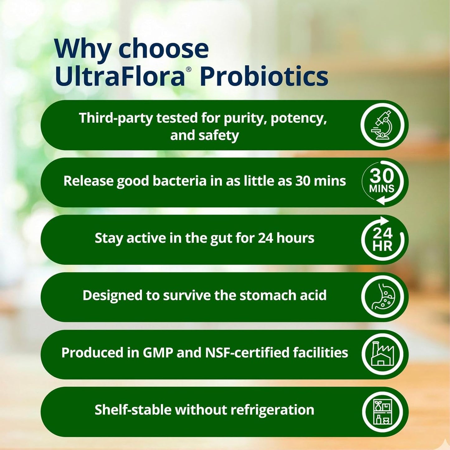 Metagenics - UltraFlora probiotico para mujer, 30 capsulas