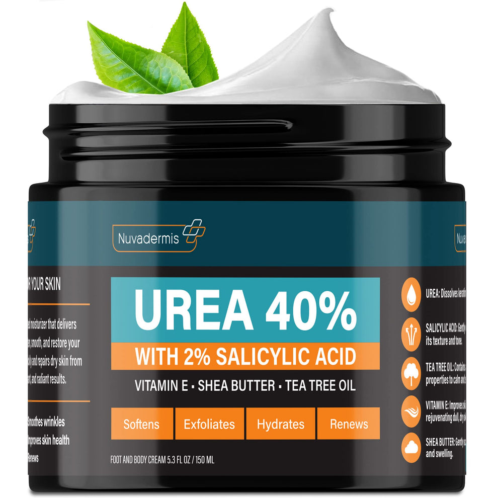 NUVADERMIS Urea Cream 40 Percent for Feet Maximum Strength - 40% Urea ...