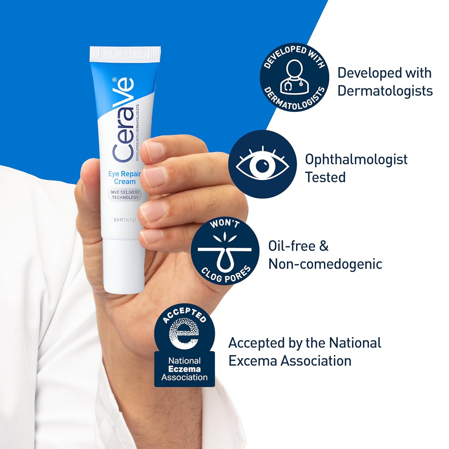 CeraVe - crema reparadora para el contorno de ojos, 14.2g