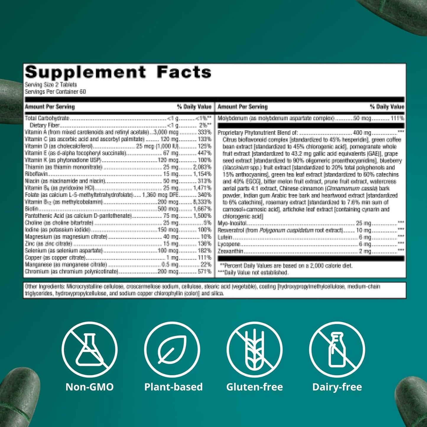 Metagenics - Phytomulti Multivitamin, 120 tabletas