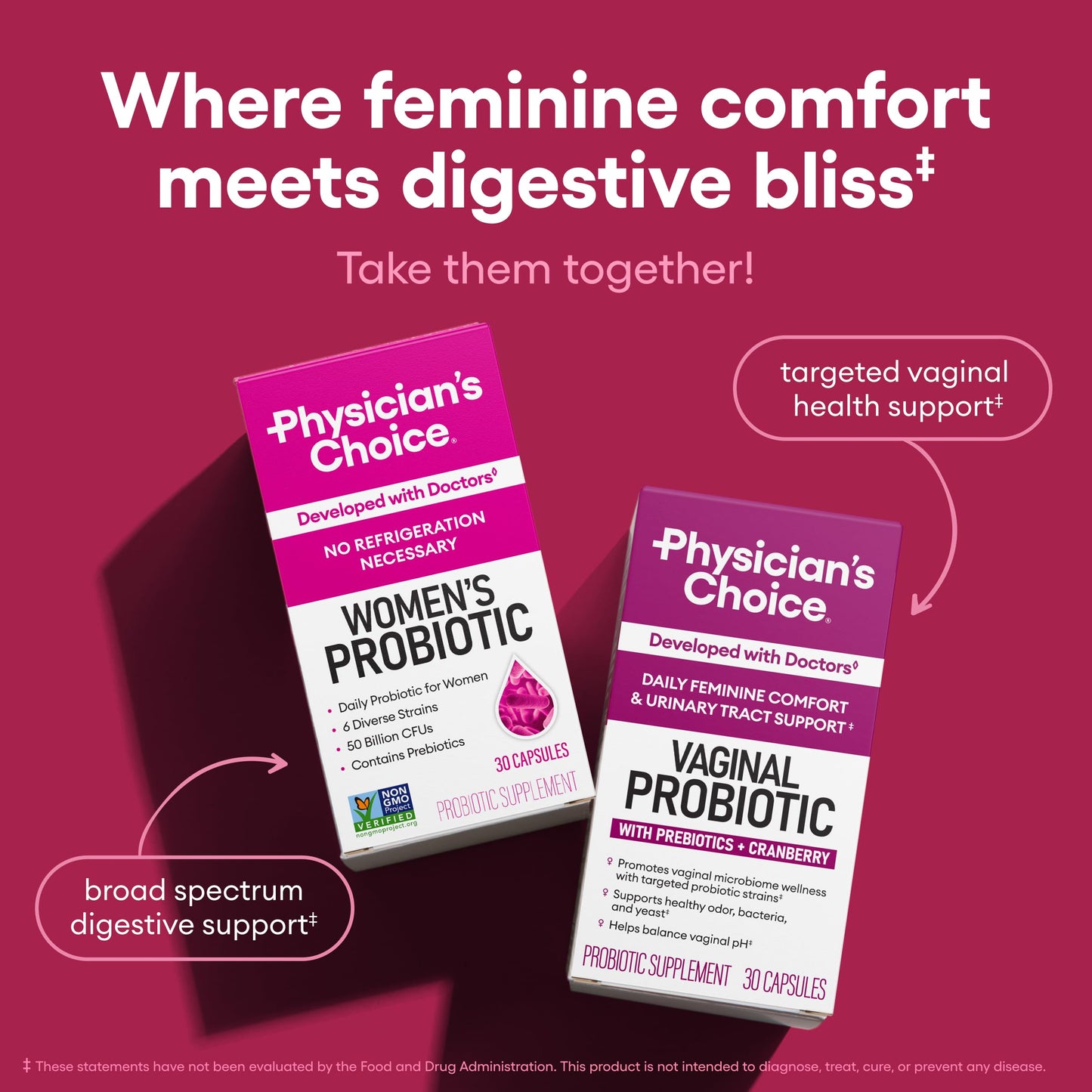 Physician's CHOICE Probioticos para Mujer - 30 Capsulas