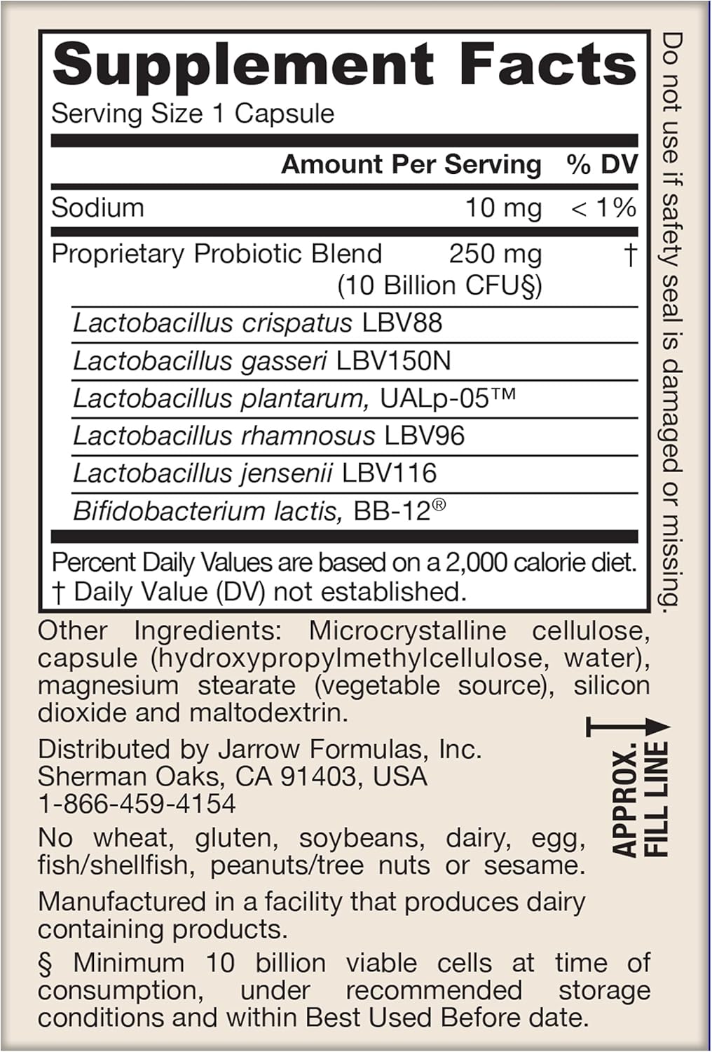Jarrow Formulas - Vegan Fem-dophilus advanced 10 billion CFU, 30 capsulas