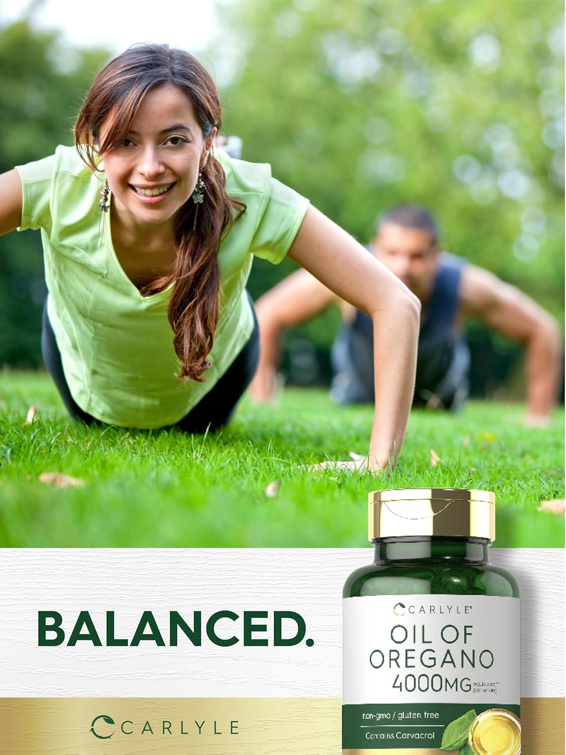 Aceite de Oregano Carlyle 4000mg - Oil of Oregano 150 Capsulas de Gel.