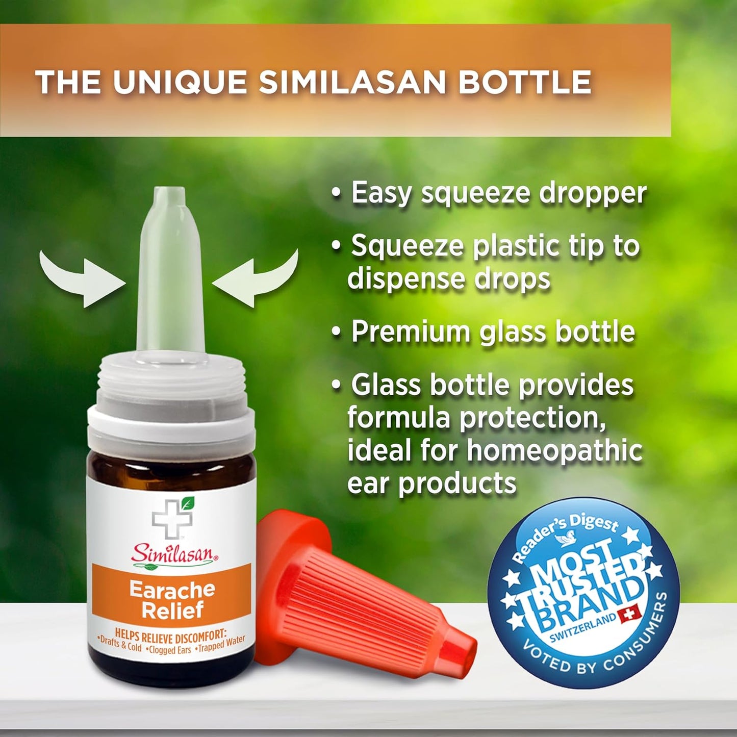 Similasan Gotas para los oídos para aliviar el dolor de oído, botellade 10ml