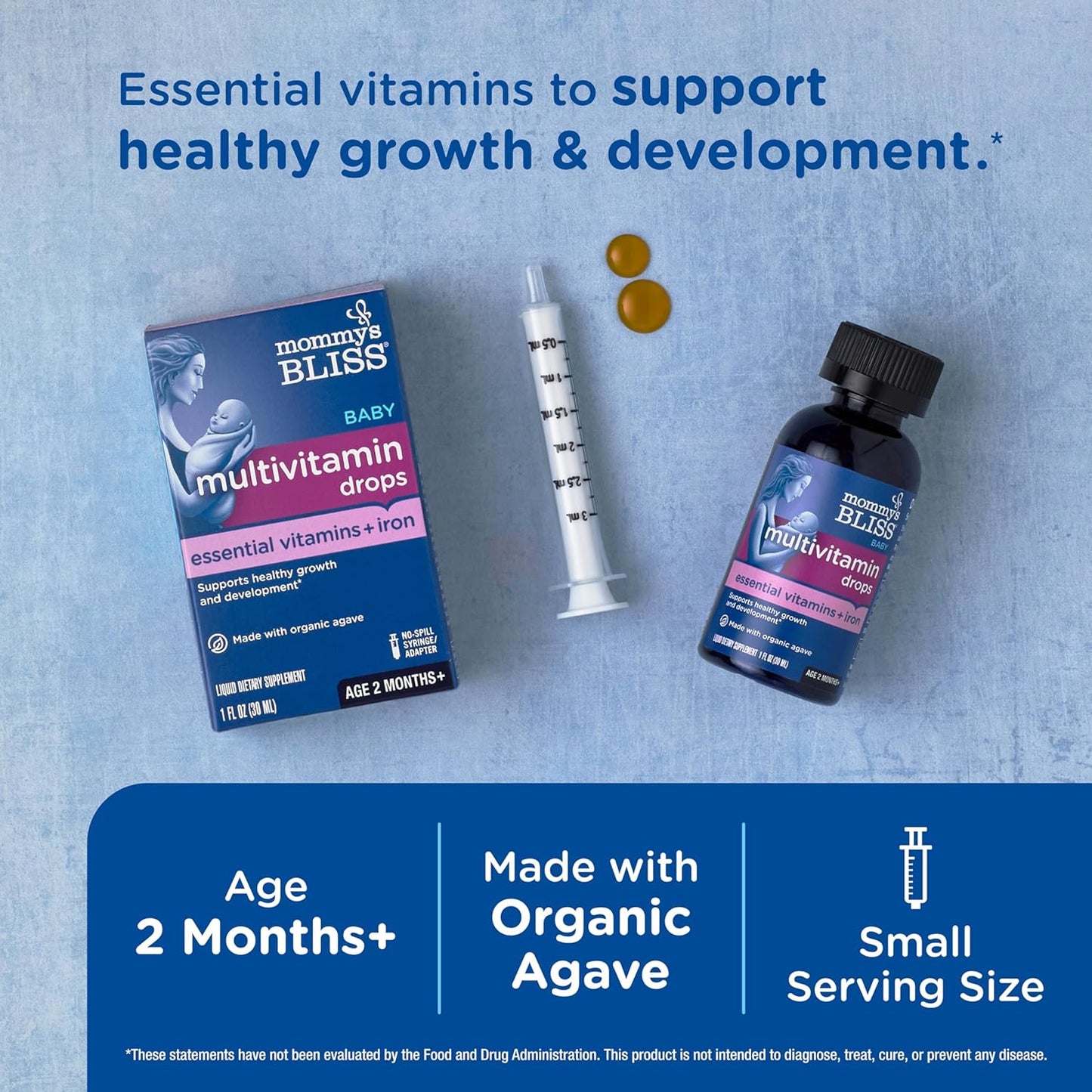 Mommy's Bliss Multivitamínico + hierro para bebés - 30ml