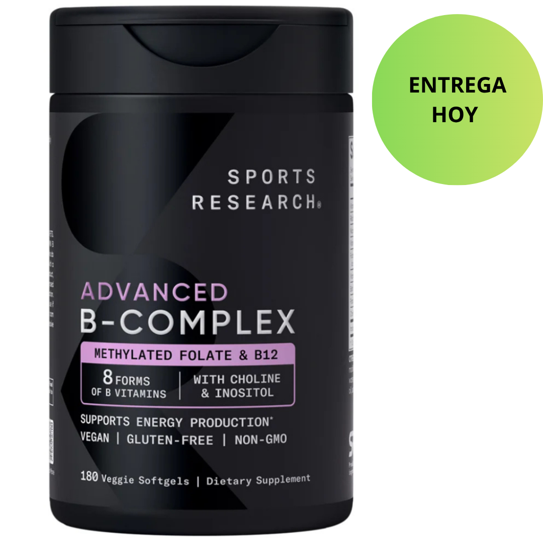 Sport Research - Advanced B-complex Methylated Folate & B12, 180 capsulas