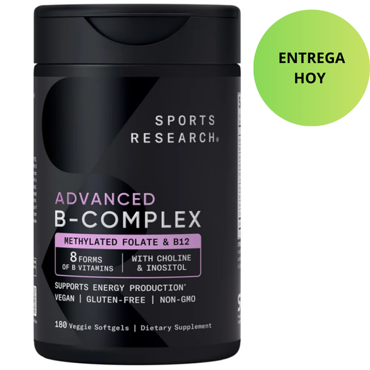 Sport Research - Advanced B-complex Methylated Folate & B12, 180 capsulas