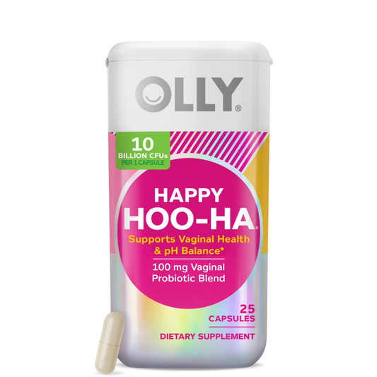 Olly - Happy Hoo-Ha probiotico vaginal 100mg, 25 capsulas