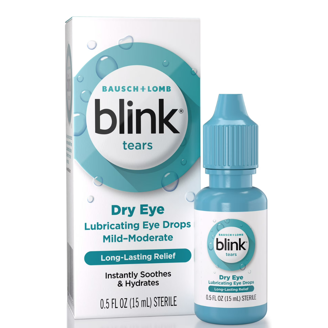 Blink Tears Gotas Lubricantes para los Ojos para Alivio y Síntomas de Ojo Seco de Leve a Moderado, 15ml