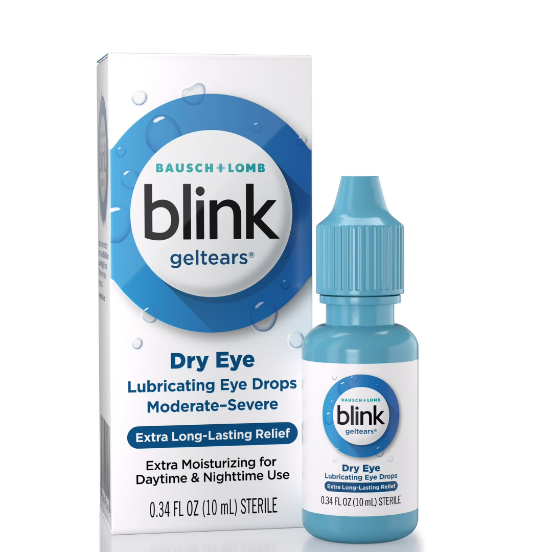 Blink GelTears Gotas Lubricantes para los Ojos y Lágrimas Artificiales para Síntomas de Sequedad Ocular Moderada-severa, 10ml