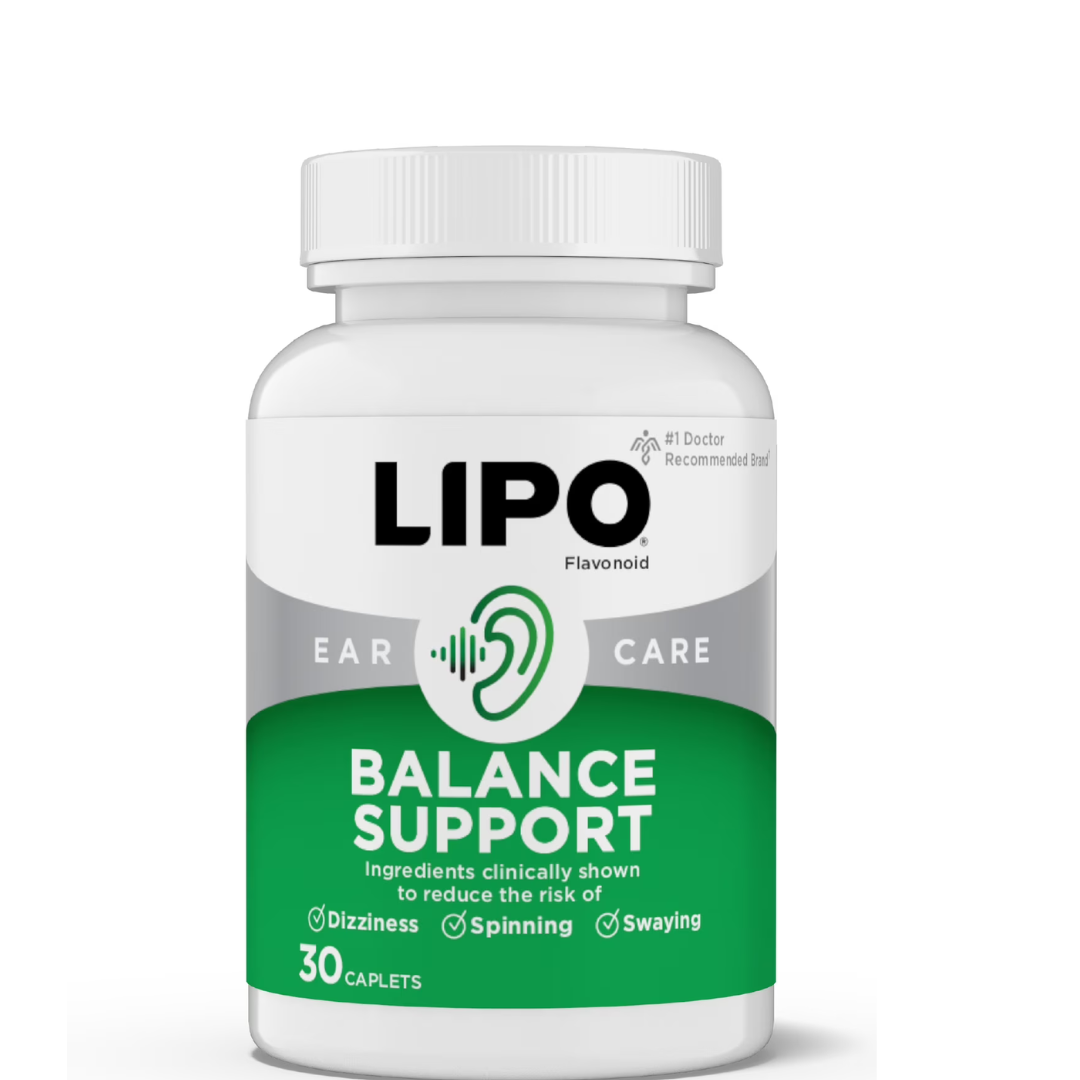 Lipo-Flavonoid Apoyo Avanzado para el Equilibrio con Vitamina D3 para Síntomas Como Vértigo, Mareos y Giro, 30 Tabletas