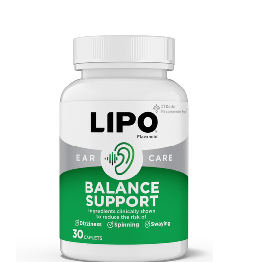 Lipo-Flavonoid Apoyo Avanzado para el Equilibrio con Vitamina D3 para Síntomas Como Vértigo, Mareos y Giro, 30 Tabletas