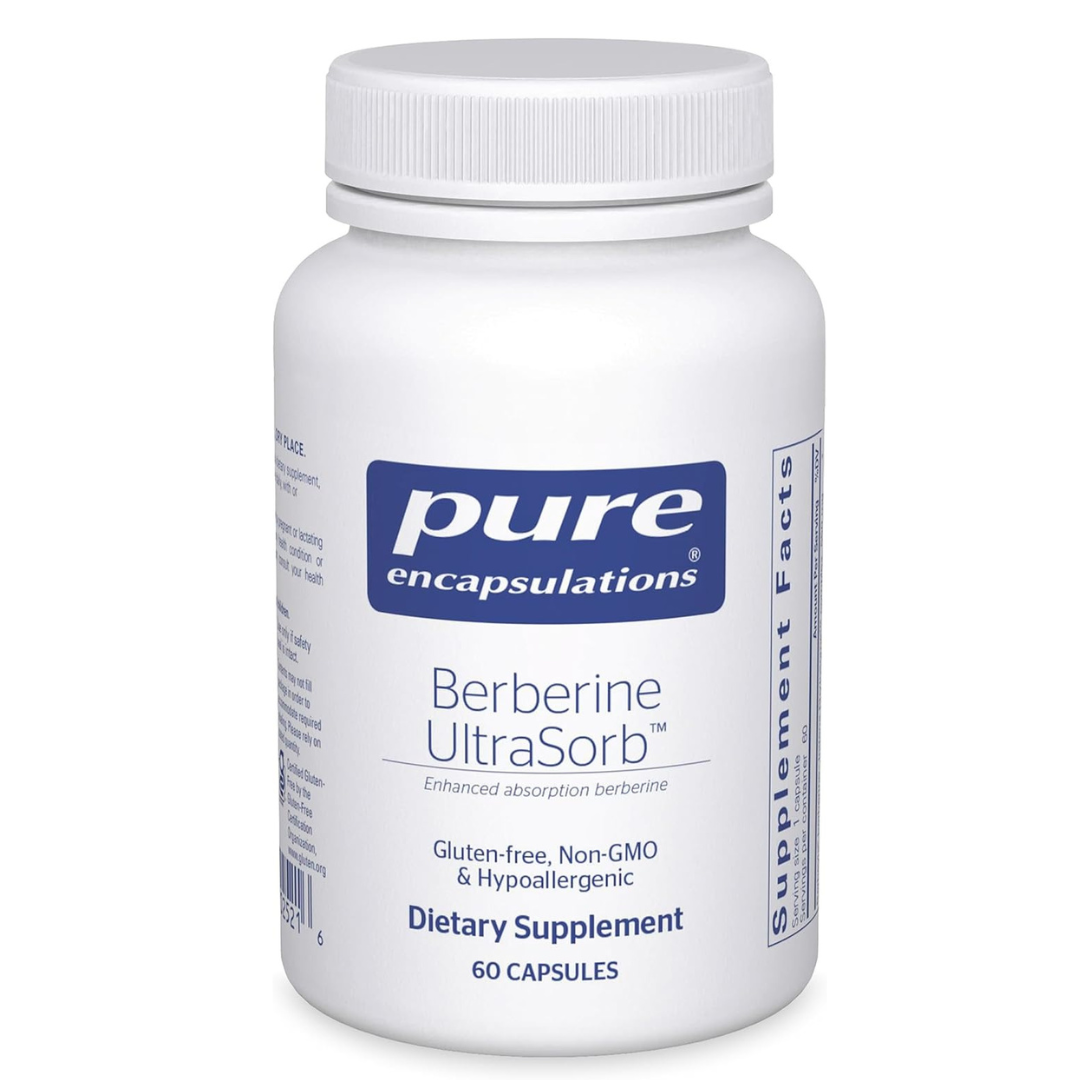 Pure Encapsulations Berberine UltraSorb 550mg, 60 capsulas