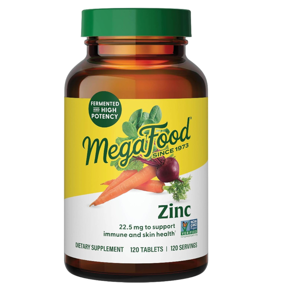 MegaFood - Zinc 22.5mg, 120 tabletas