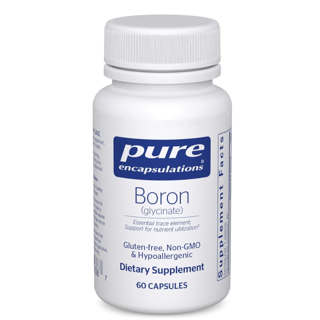 Pure Encapsulations, boron (glycinate) - 60 capsulas