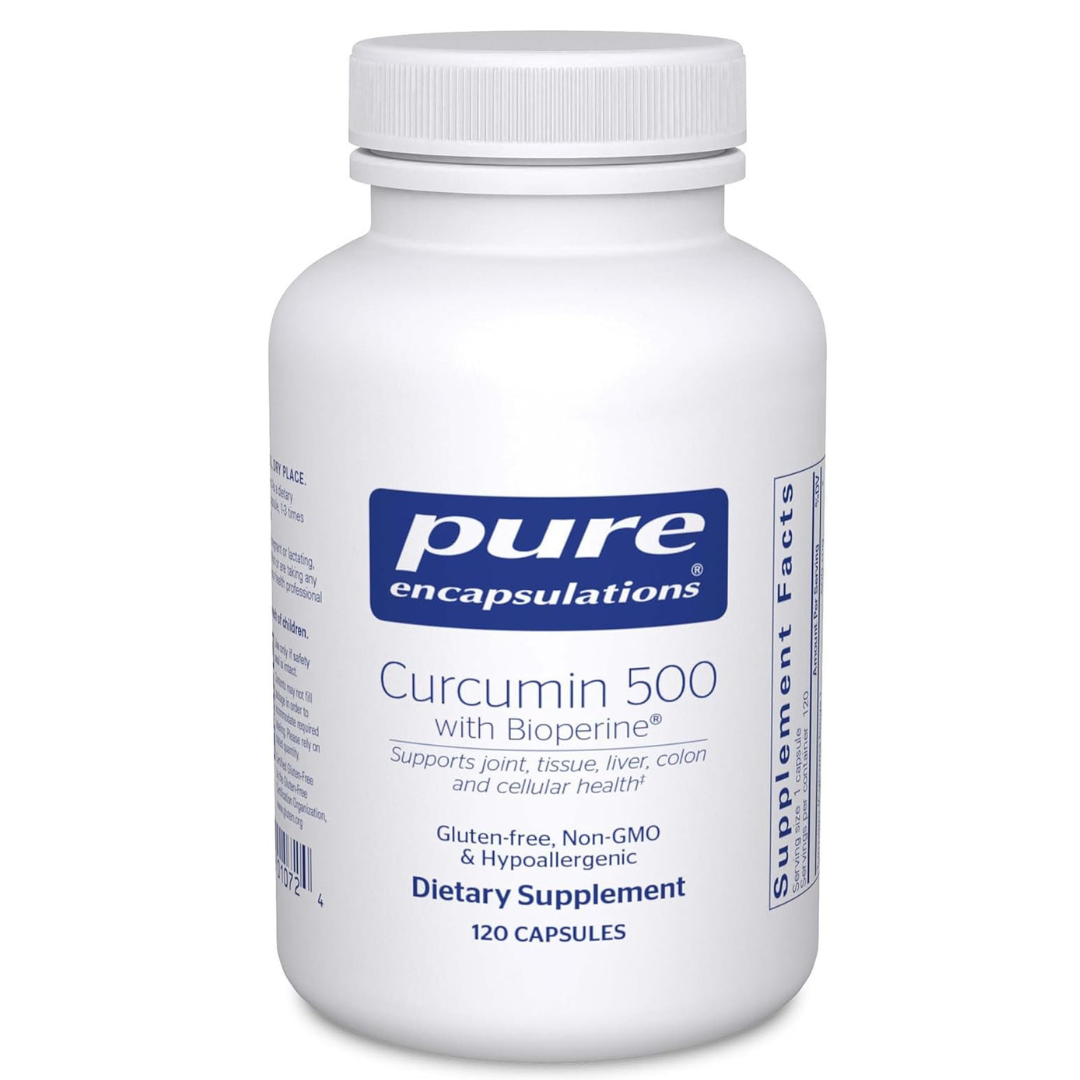 Pure Encapsulations – Curcumina 500 con Bioperina, 120 capsulas