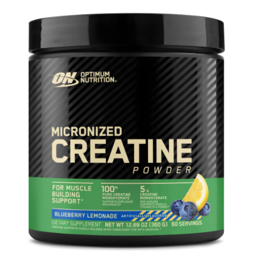 Optimum Nutrition - Micronized Creatine 5g, sabor limonada de arandanos - 360g